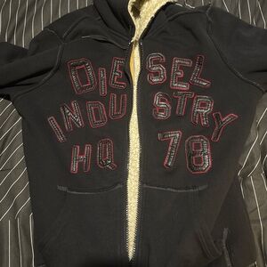 Diesel Black Jacket with Cream Lining